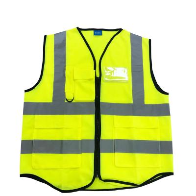 China Factory Wholesale Water Proof Zipper Close Custom Vis Safety Vest Hi With Pockets Safety Reflective Vest for sale