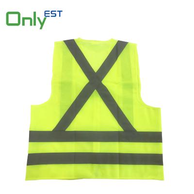 China Customered 2020 new fashion logo plus size safety reflective vest with pockets safty jackets vest mesh for sale