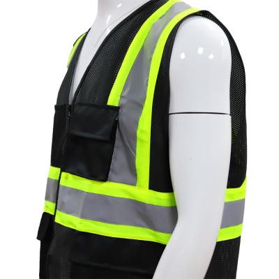 China Popular High Quality Black Reflective Reflective Reflective Jackets Invest for sale