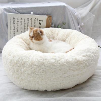 China 2021 new style pet waterloo cute pet nest cat dog nest breathable fluffy warm nest household for sale