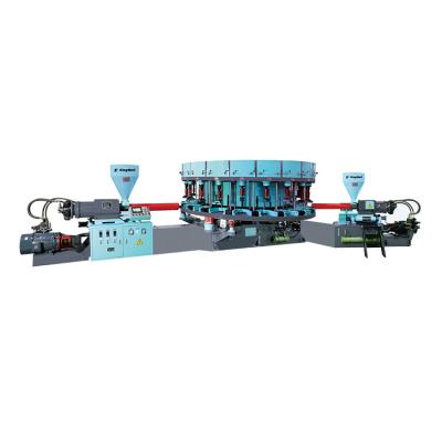 China Garment Shops Full Automatic Color Injection Molding Machine Single And Double Sneakers Single Disc Mold Making Machinery for sale