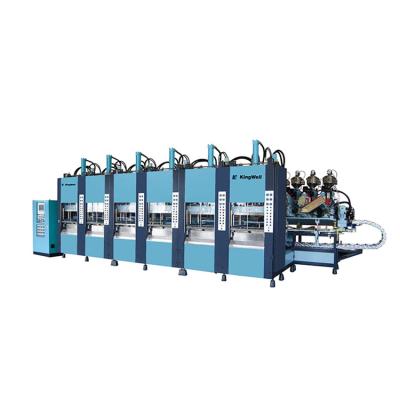 China Garment Shops Wholesale New Product Hot Sale Shoe Making Machine Low Working Platform Ergonomic Eva Slippers Making Machine Automatic for sale