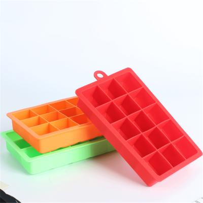 China Factory offer sustainable silicone ice tray ice grid ten-hole food grade ice cube for sale