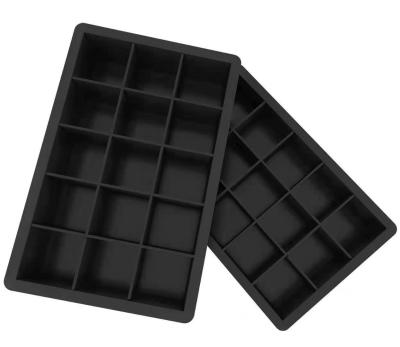 China Factory Sustainable Supply Stocked 15 Cavities Silicone Ice Cube Tray Mold for sale