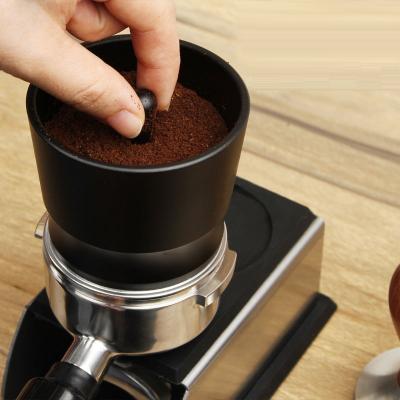 China Silicone Non Slip Coffee Tamper Stand Stainless Steel Stand Coffee Tamper Storage Durable Coffee Tamper Base Stand With Mat for sale