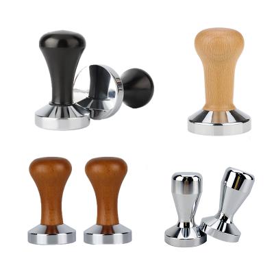 China Stocked 51mm/53mm/58mm Stainless Steel Tamper Coffee Press Powder Tools for sale