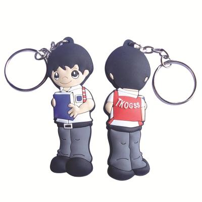 China Factory Supply Advertising Customized Key Chain Soft Cartoon PVC Rubber Key Chain For Promotion for sale