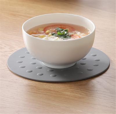 China Viable Round Silicone Pot Protector Kitchen Table Heat Resistant Pad for sale