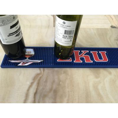 China Sustainable Customized Printed Logo Bar Mat PVC Eco - Friendly Soft Bar Mat for sale