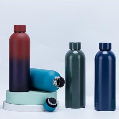 China PORTABLE creative small mouth bottle stainless steel double layer coffee cup vacuum insulation cup can be customized for sale