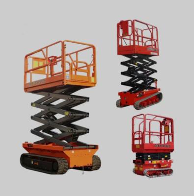 China Building Material Shops Crawler Lift Table Electric Scissor Lift with CE Certification for sale