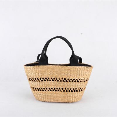 China Fashion Large Capacity Large Travel Tote Purse Hand Woven Straw Hobo Bag for sale