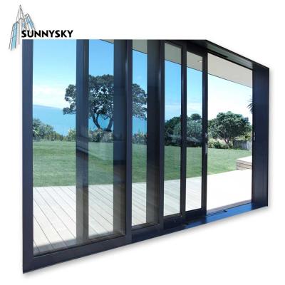 China Manufacturer low price wholesale sound insulation and waterproof interior kitchen aluminum glass sliding door with new design pantry for sale