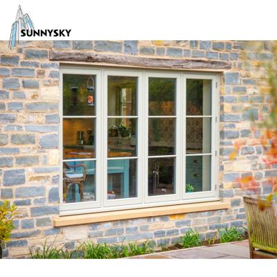 China New Design Waterproof Thermal Double Break Glasses Sound Insulation And Casement Aluminum Window for sale