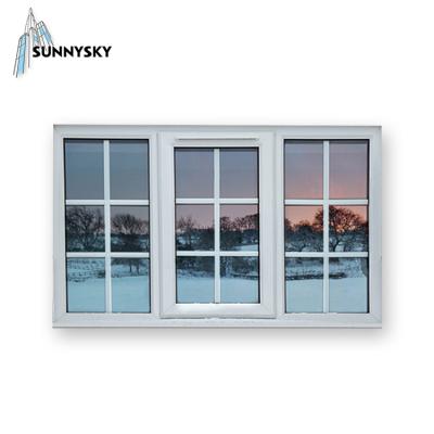 China Trifold Casement UPVC Folding Window Customized Design Vinyl Detail Drawing Screen In Virginia Beach Va for sale