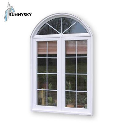 China Folding Screen Made Arched Components Casement Windows Hot Selling Best Vinyl Aluminum Alloy Horizontal Double Stainless Steel Tempered Glass for sale