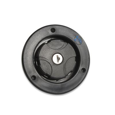 China Marine Camper Motorhome Caravan RV Boat Accessories Outdoor Water Inlet Plastic Black Hatch With Lock for sale