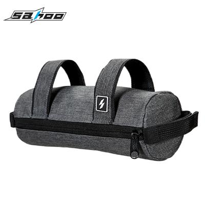 China SAHOO 0.5L Heat Insulation 92g Capacity Nylon Cooler Bag Bicycle Frame Bag for sale