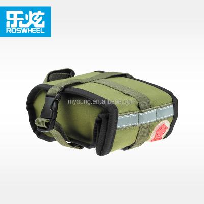 China Road Bikes ROSWHEEL Water Repellent Canvas Bicycle Saddle Bag For 13894 for sale