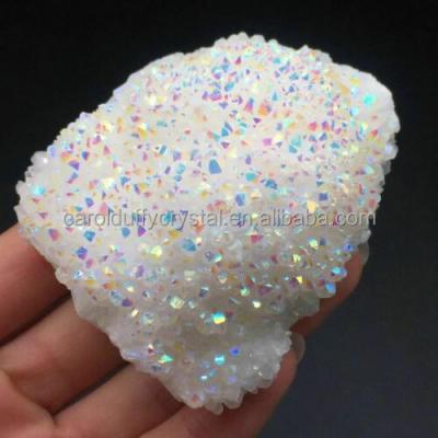 China Wholesale Natural Quartz Crystal Cluster Raw Sparkling From Europe Aura Clear Quartz Crystal Cluster for sale