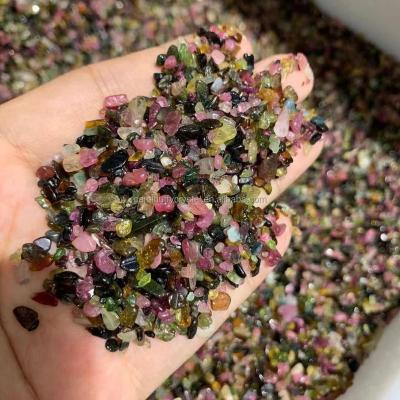 China Europe Wholesale For Garden Decoration Natural Tourmaline Crushed Tumbled Stone Crystal Gravel for sale