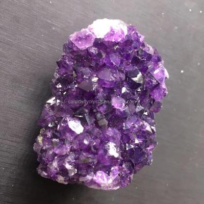 China Wholesale Natural Amethyst Crystal Cluster Quartz Point Healing Specimen Decoration from Europe for sale