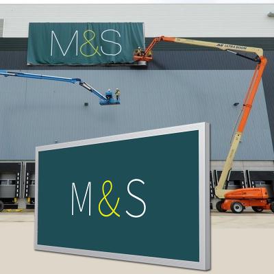 China Waterproof Backlit Led Light Box Outdoor Advertising Display Wall Advertising Outdoor Light Boxes for sale