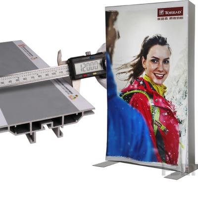 China aluminum frame and fabric poster exhibition aluminio perfiles melamina system booth led seg aluminum frame large textile UV light box service printing for sale