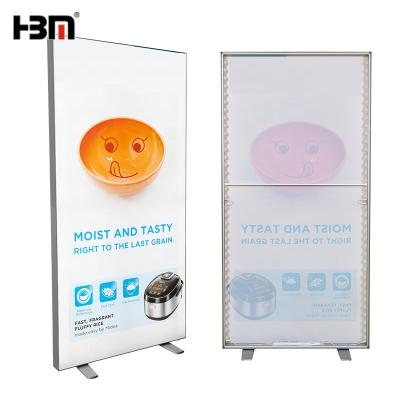 China Exhibition led light box edage lit double side sign box for canvas printing square and special shape for sale