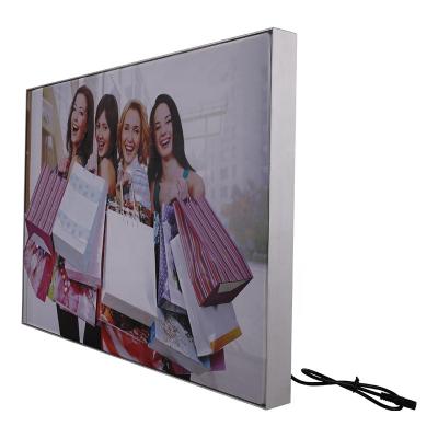 China Advertising aluminum backlit column profile light box profile frameless light box for sale