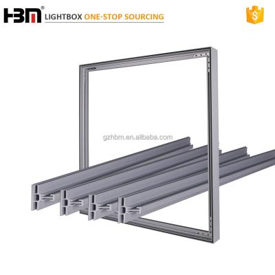 China Advertising Thin Fabric Light Box 45mm Double Sided SEG Ultrathin Aluminum Profile Frame Unlit Light Box Extrusion for sale