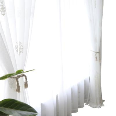 China 100% Sheer African Polyester Window Blackout Fabrics Curtain For Living Room for sale