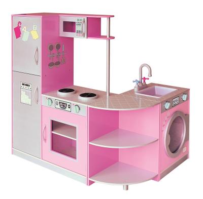 China Age 3-8 years old high quality wooden kitchen toy and wooden doll kitchen toys for sale