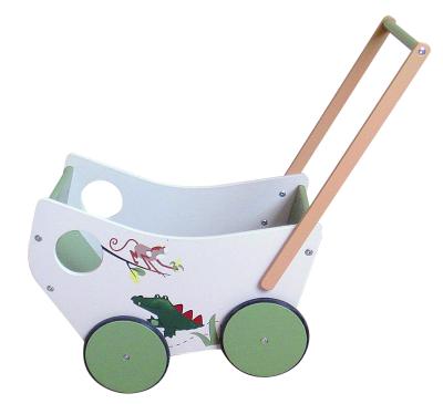 China Wooden Baby Walking Cart Toy With Storage For Kids MDF Age 3-8 Years for sale