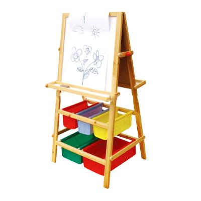 China Age 3-8 Years Hot Selling Mini Wooden Children's Easel And Canvas Artist Pad for sale