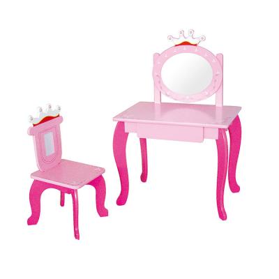 China Affordable Solid Wood Standardize Rose Mini Hotel Kid Dressing Table for sale