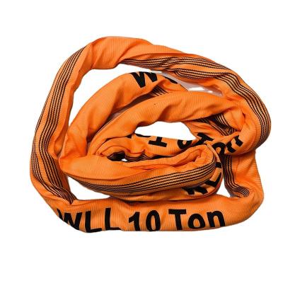 China Corrosion Resistance Polyester Technotex High Strength Non-Conductive Roll Webbing Slings 40 Ton Round Polyester Fiber Lifting Belt for sale