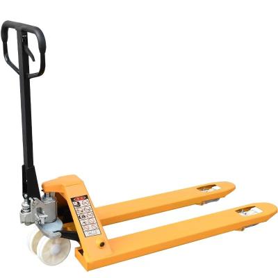 China Hotels Professional Manufacture Small Portable Cheap Walking Forklift Hand Pallet Truck for sale