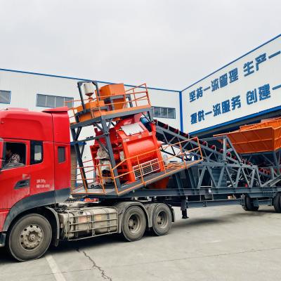 Cina Equipaggiamento per impianti mobili di battaglia di calcestruzzo mini prefabbricato per la miscelazione di aggregati in vendita
