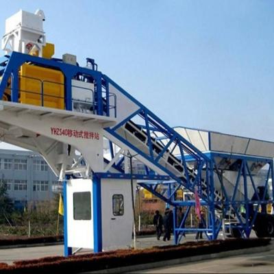 China Instalación de batería de hormigón portátil mini móvil de mezcla universal 90m3/h en venta