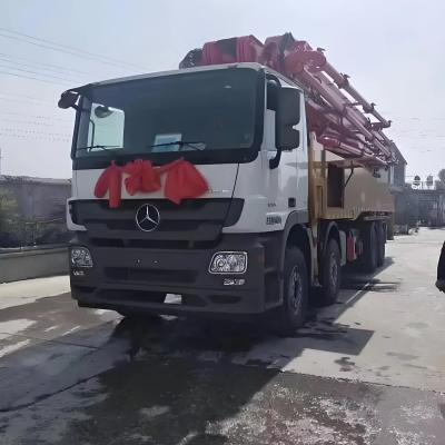 中国 混凝土を混ぜた注入のために装着されたSany 56m 中古ブームポンプトラック 販売のため
