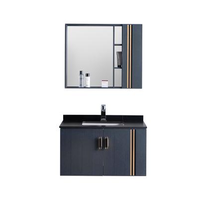 China Chaozhou high quality environmental friendly factory furniture bathroom aluminum material wall hung mounted with mirror cabinet good bathroom cabinet for sale