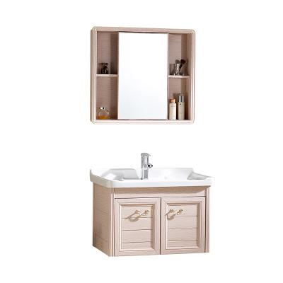 China New Environmental Friendly Modern Aluminum Cheap Bathroom Vanity Basin Furniture Toilet Wc Wall Mounted Wash Basin Cabinet With Wash Sink for sale