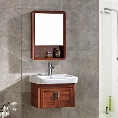 China Alterna Bathroom Furniture Waterproof Alterna Vanity Basin Cabinet Vanity Mirror Chaozhou Factory Aluminum Vanity Set With Sink Faucet for sale