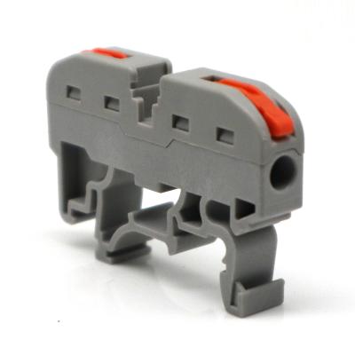 China PA66 UL94 V0 Screwless Design Replace British Din Rail Terminal Block for sale