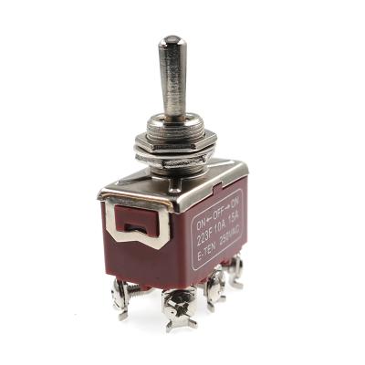 China Self-Latching Copper Alloy With Screw On On 3 Amp 6 Terminal Switch for sale