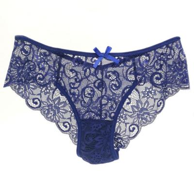 China High Quality Breathable Sexy Lace Mid Waist Underwear Young Ladies Lace Nylon Panties for sale