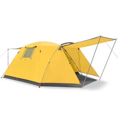 China Large Camping Tent Buy Camping Portable Outdoor Tent 4 People Waterproof Straight Tying Type One Room And One Lounge for sale