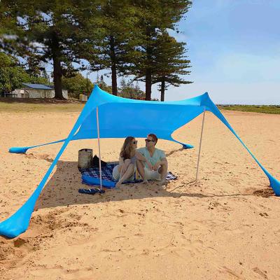 China Extended Type Portable Beach Tent With UV Protection Sun Shade Beach Tent for sale