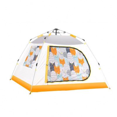 China Sound Slightly Fully Automatic Eco-friendly Tent Child Safety Protection Tent Family Travel Durable Camping Tent For Sale for sale